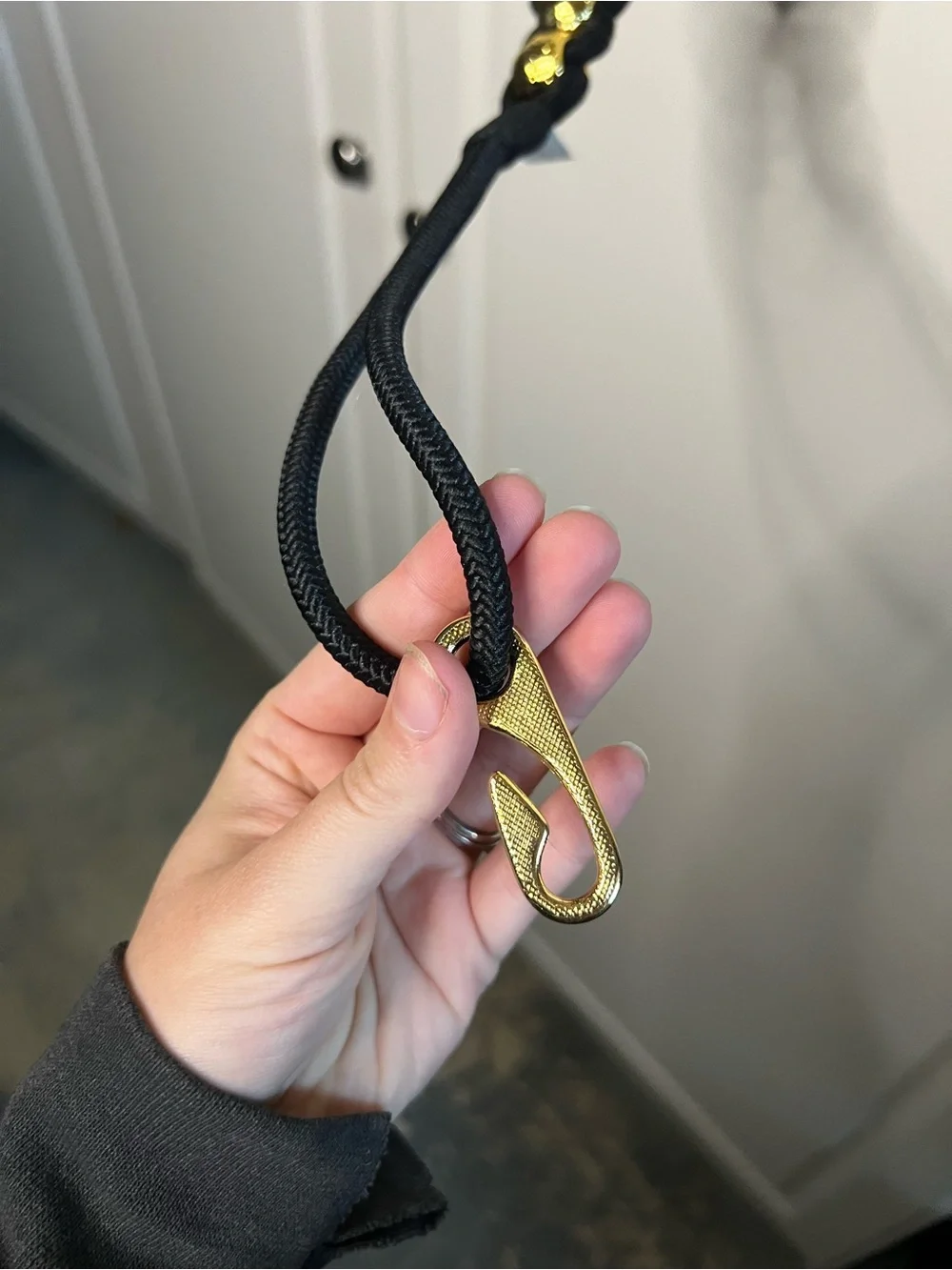 Vintage Ann Taylor 90s Black Braided Rope Gold Bead Belt Medium